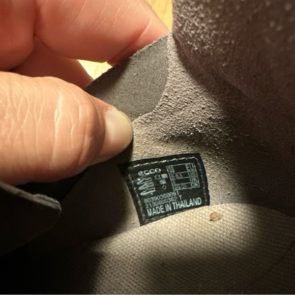 ECCO Zipflex Breathru Hydromax Sneaker Size EU 39 Gray White Orange Hiking - Picture 7 of 7